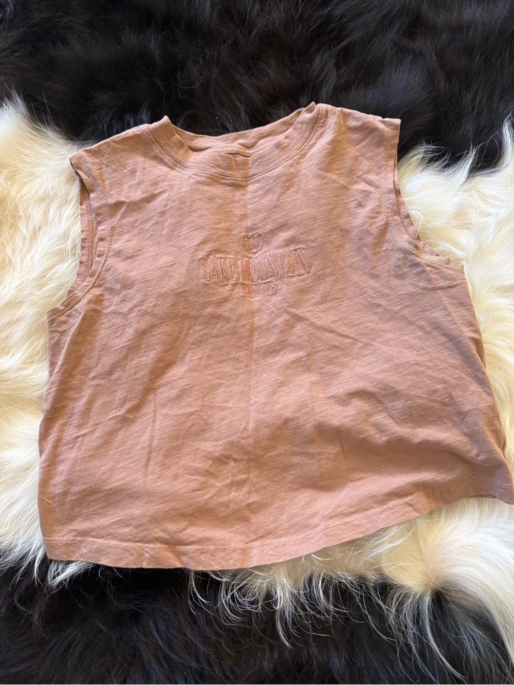 Cotton On Cropped Muscle Tank - Rust